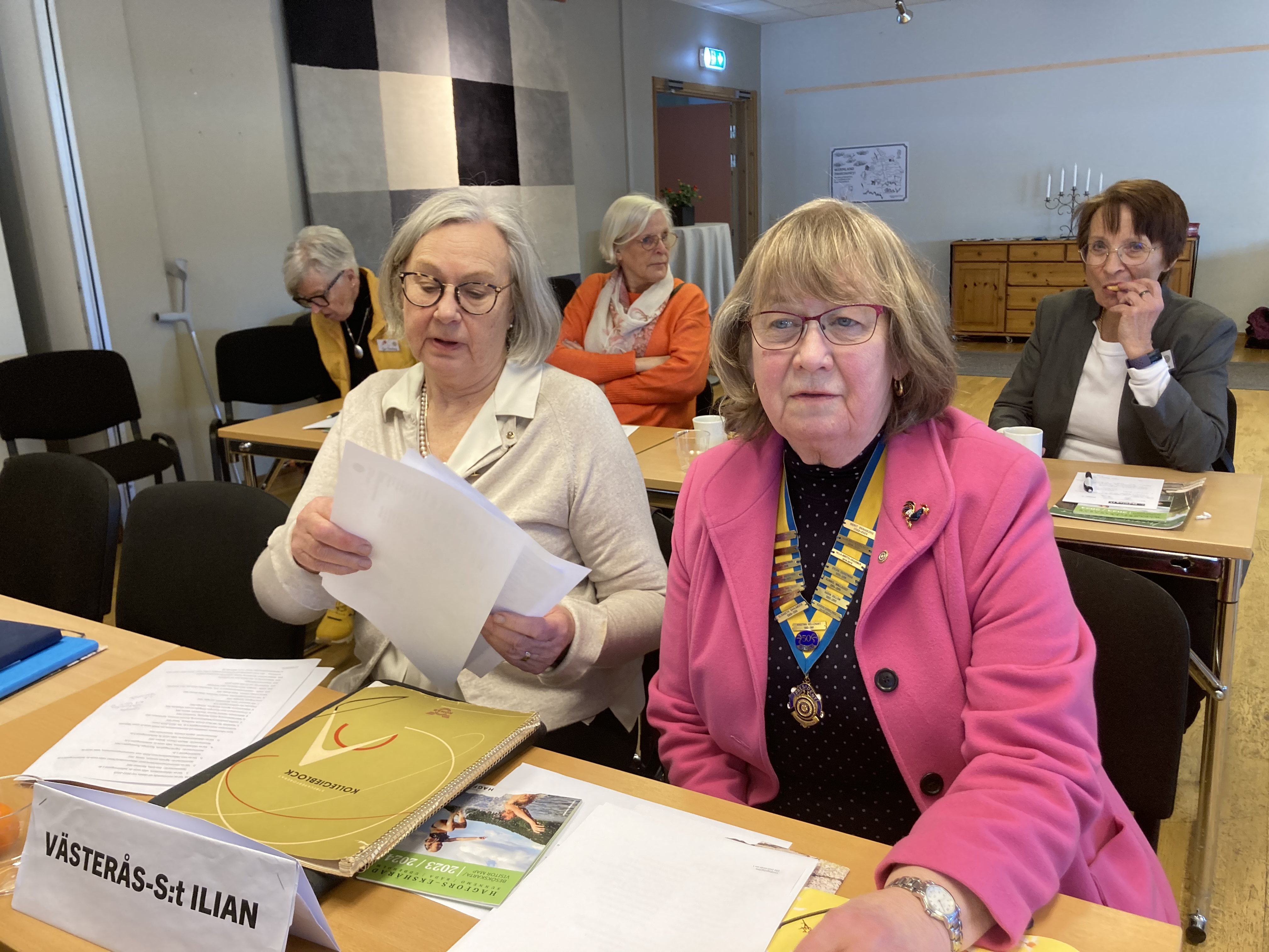 Berit och Solveig på Distriktsmöte i Hagfors