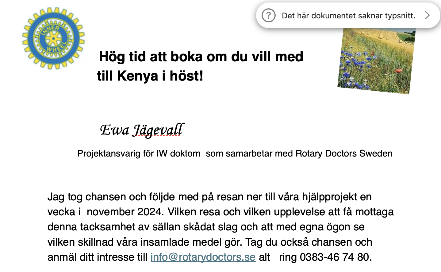 Bild Ewa J om Kenyaresa