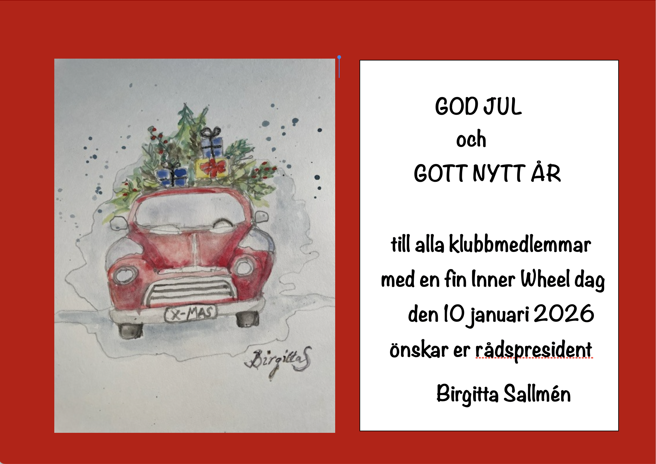 Julh&auml;lsning fr RP 2025